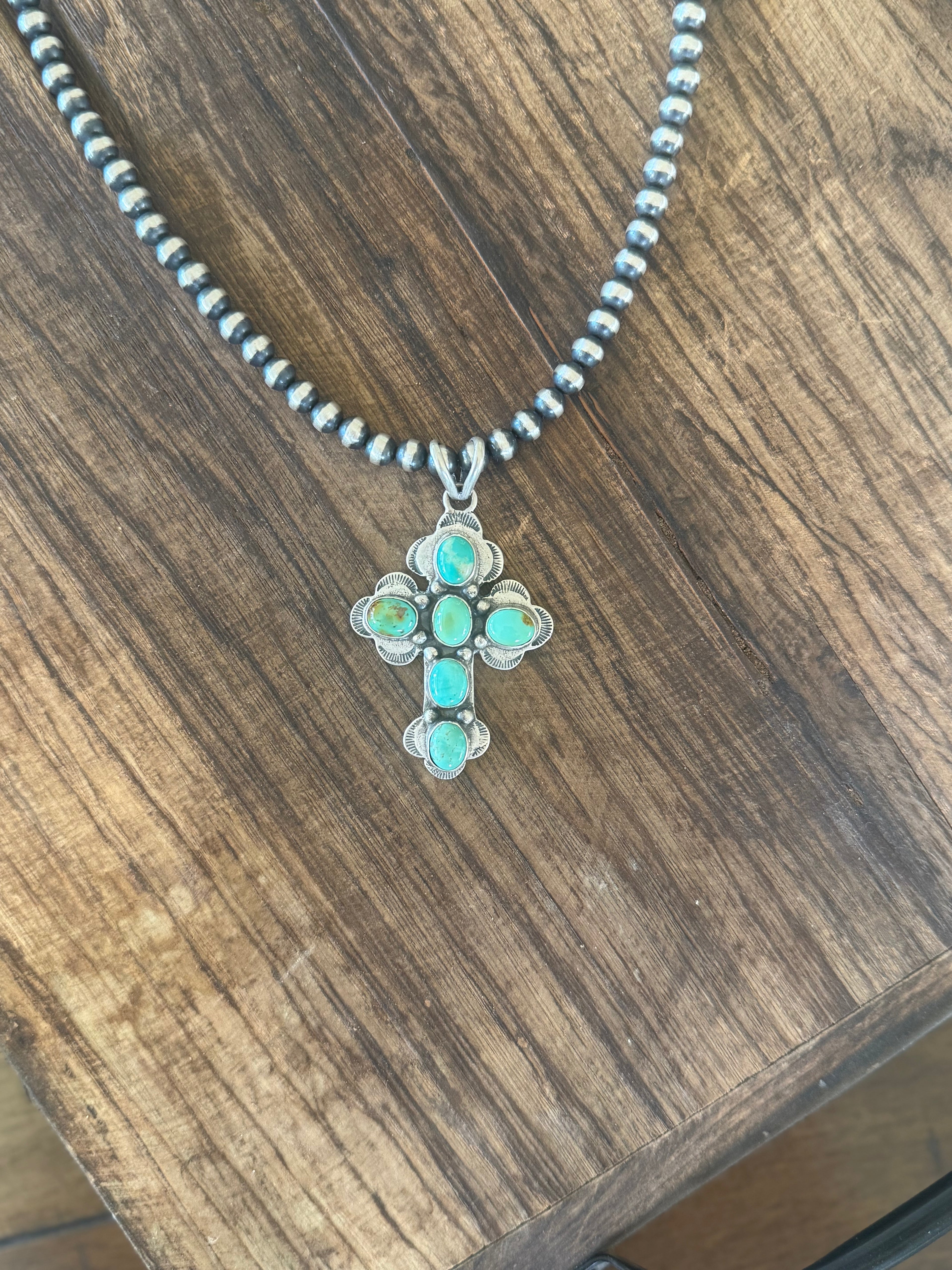 Turquoise Cross Pendant