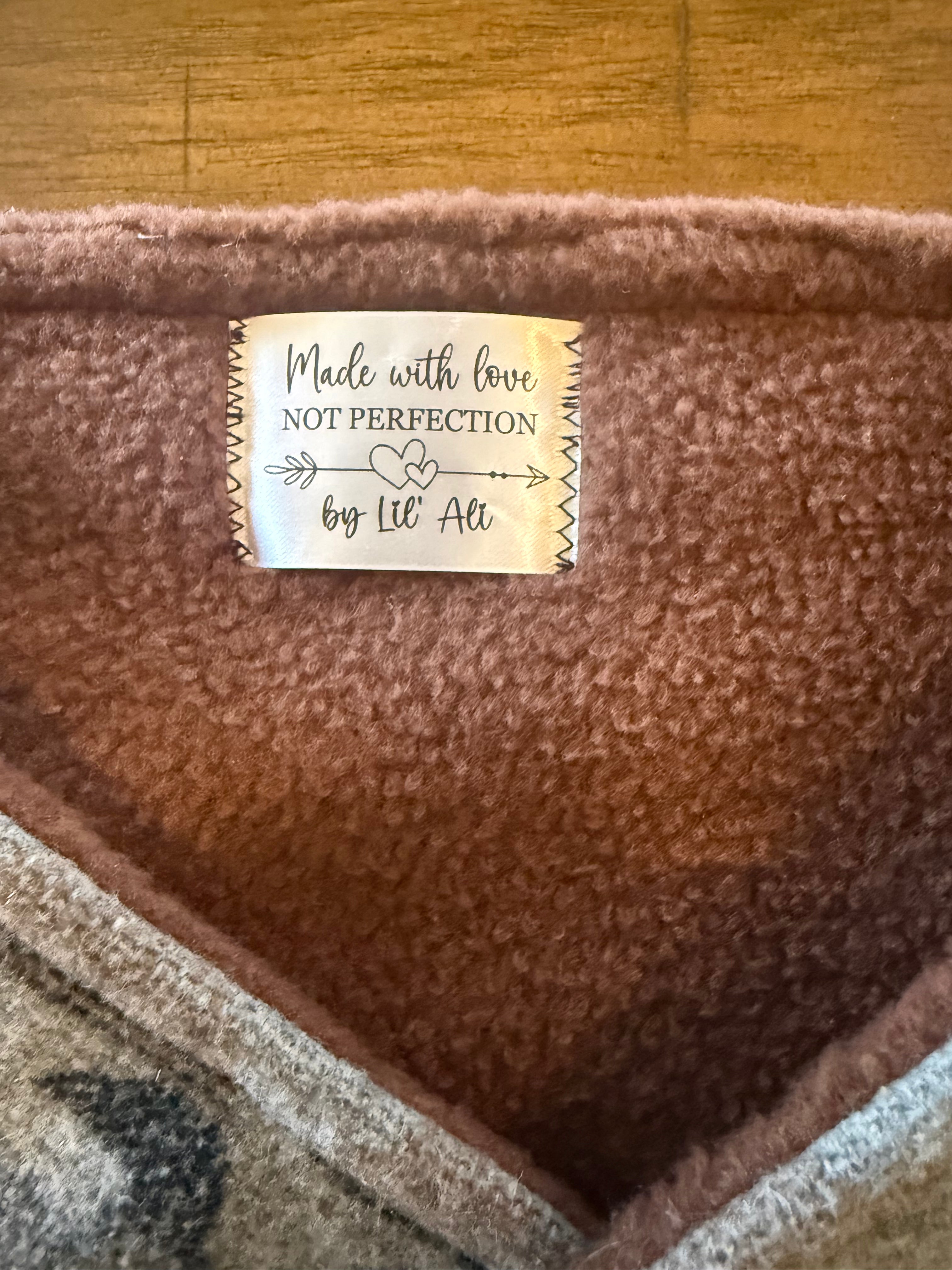 Gray Southwest Print Cowl Scarf