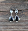 White Buffalo and Black Onyx Dangle