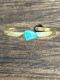 Gold Turquoise Cuff