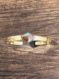Gold Turquoise Cuff