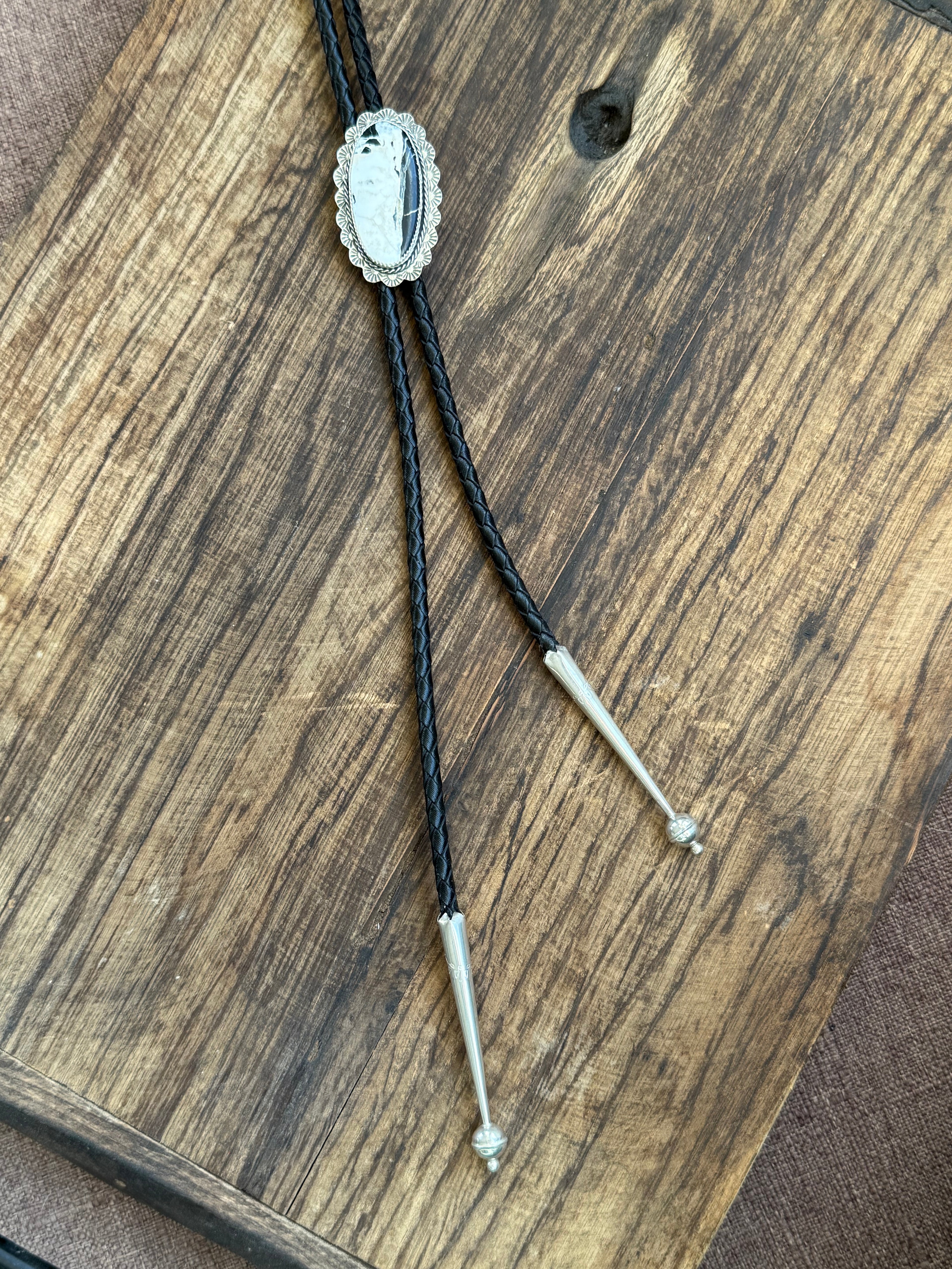 White Buffalo Bolo Tie
