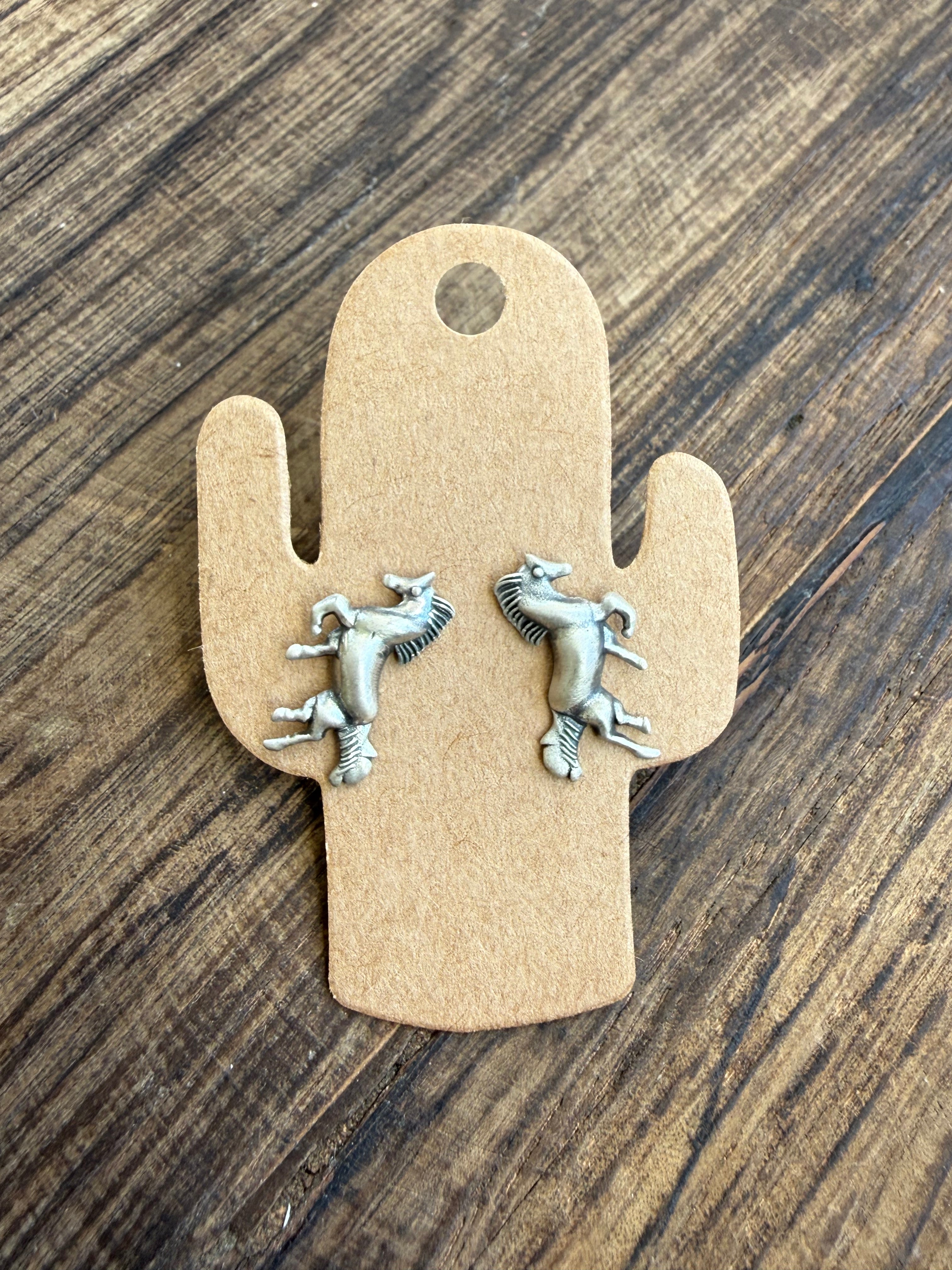 Sterling Silver Horse Studs