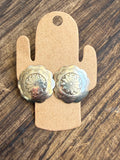 Sterling Silver Concho Studs