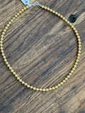18" Gold Navajo Bead
