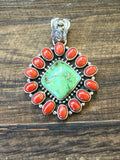 Sonoran and Red Coral Pendant