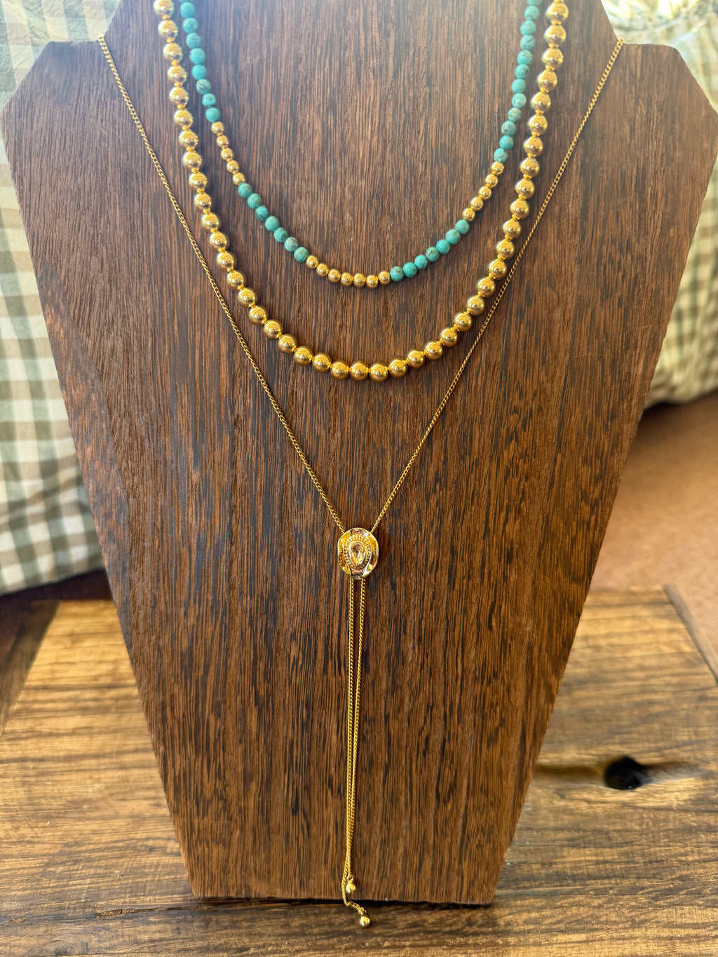 Gold Plated Cowboy Hat Bolo