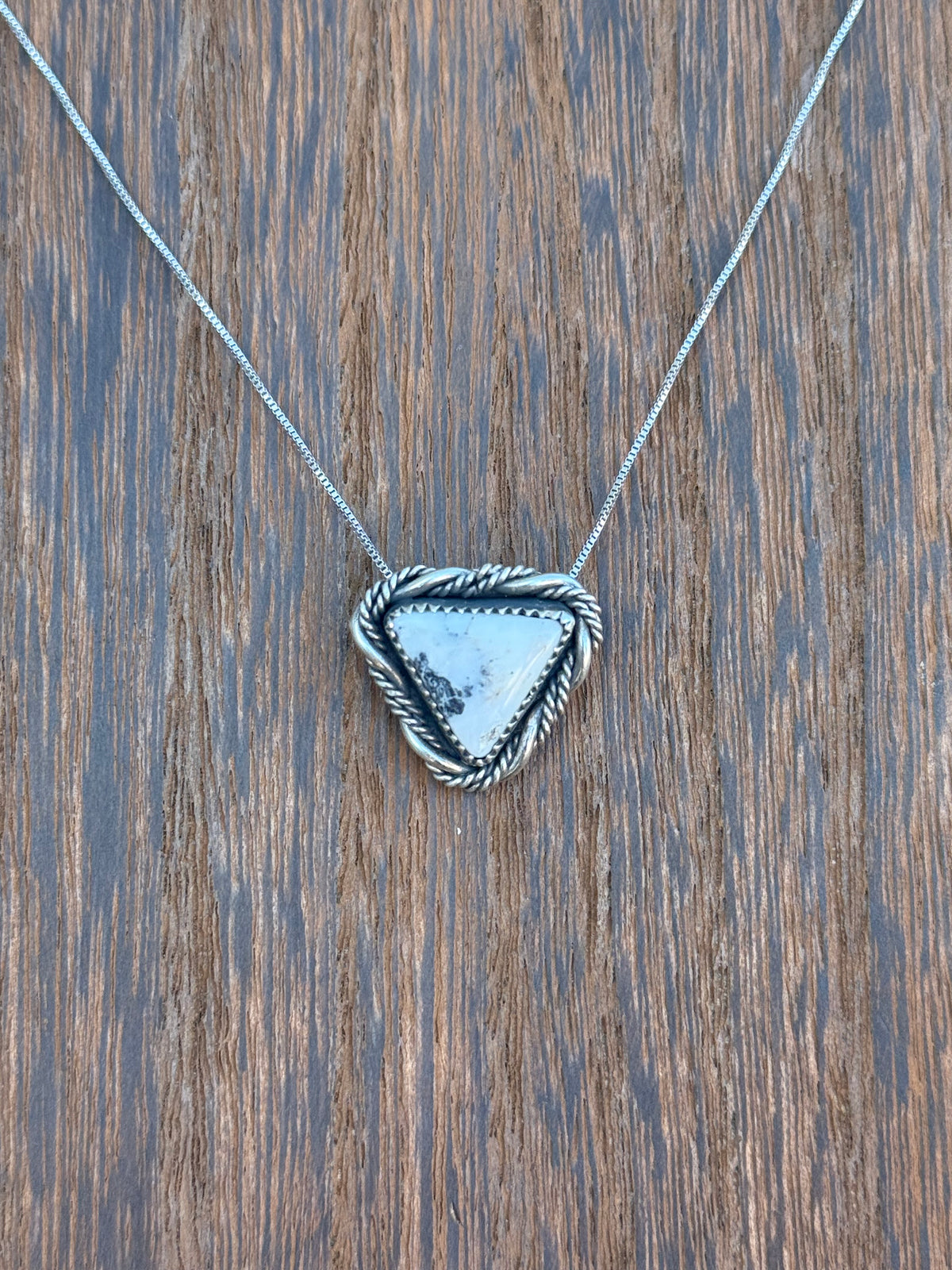 White Buffalo Floating Pendant