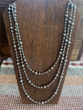 26”3-8MM Graduated Navajo Beads