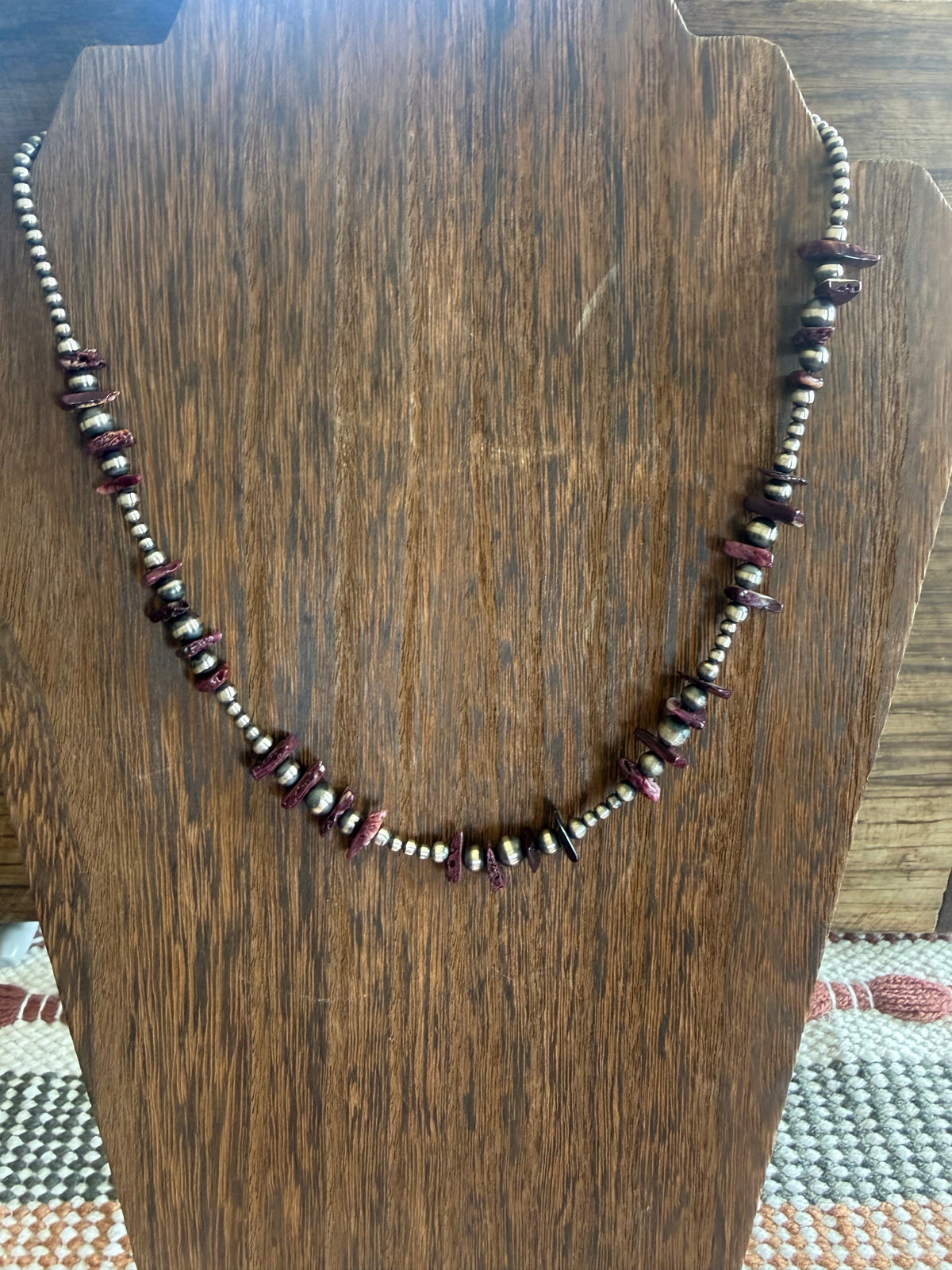 20” Purple Spiny with Navajo beads