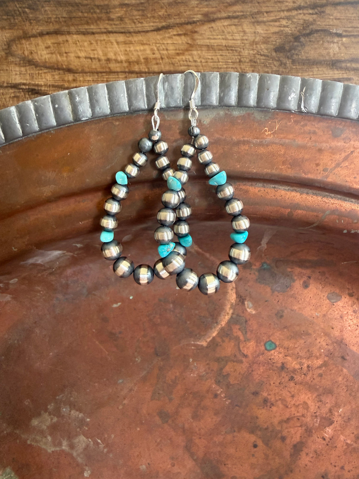 Turquoise Sterling Bead Dangles