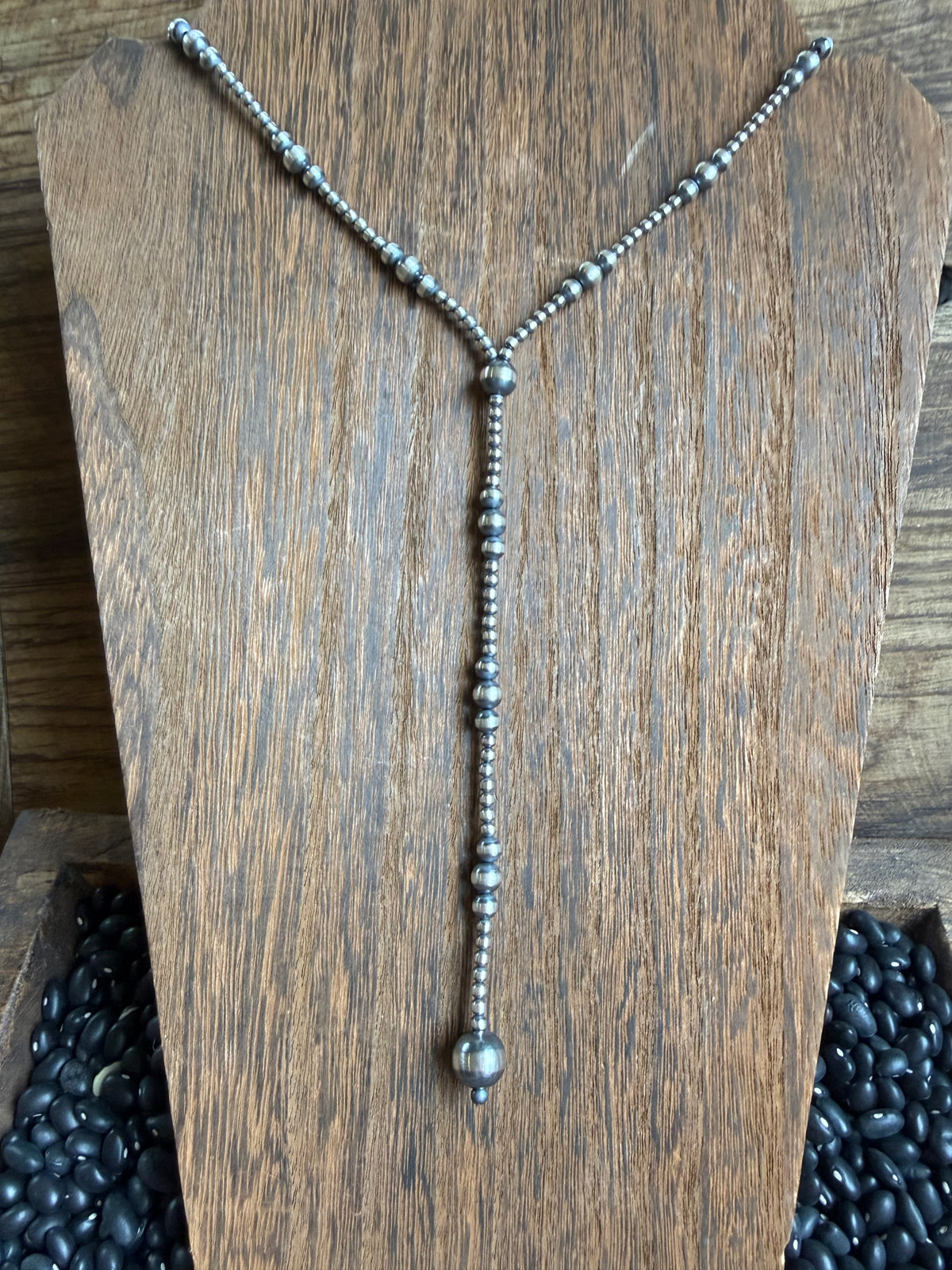 4-8MM Navajo Bead Lariat