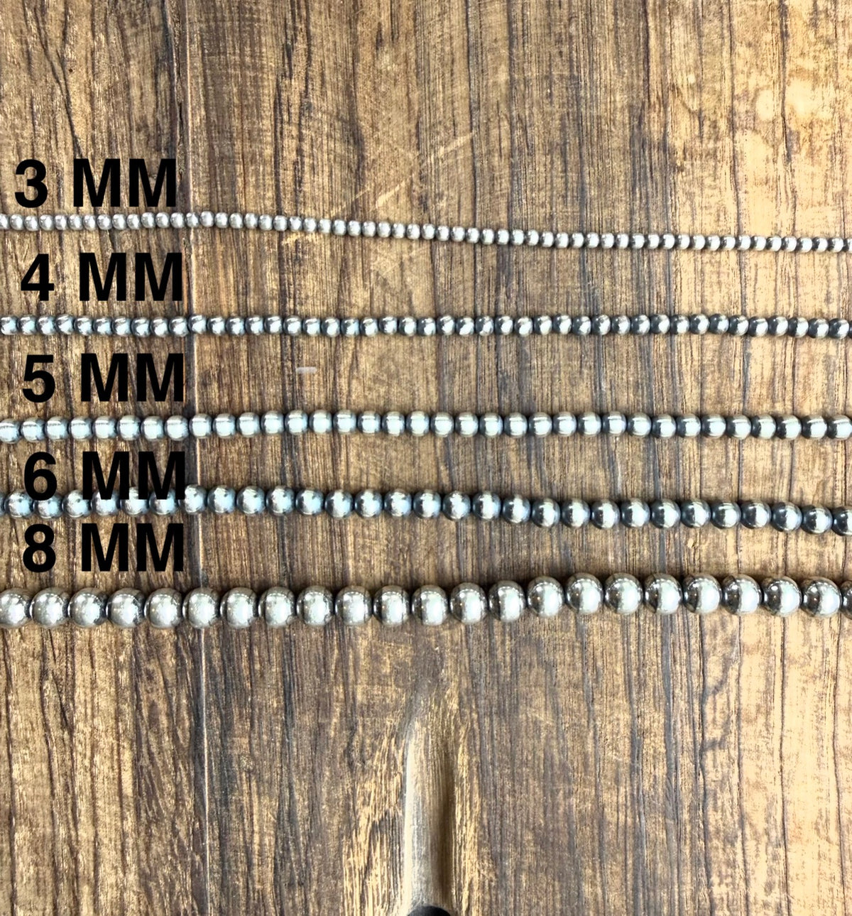 3MM 16” Navajo Beads