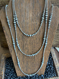 36” 3-8MM Graduated Navajo Beads